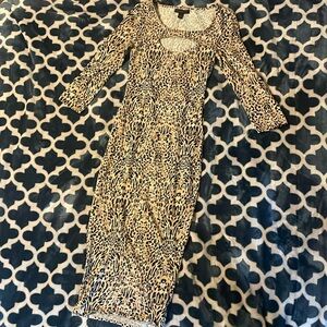 MATERIAL GIRL LEOPARD PRINT DRESS